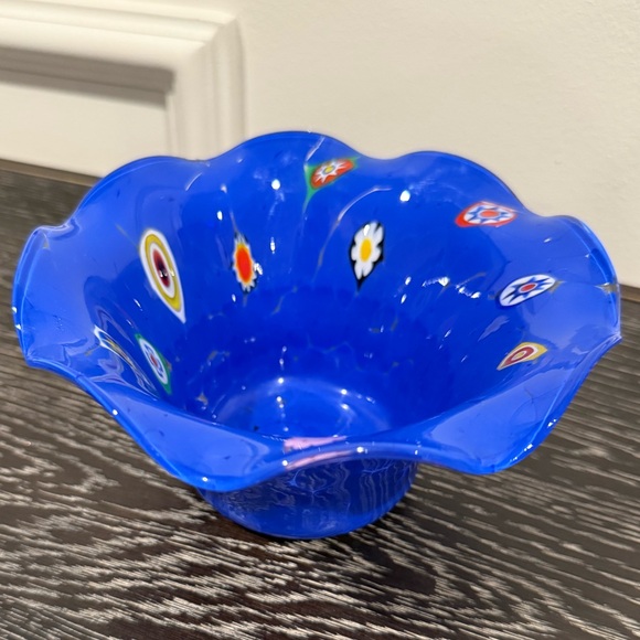Antica Murrina Venezia Millefiori 1980s Glass Bowl